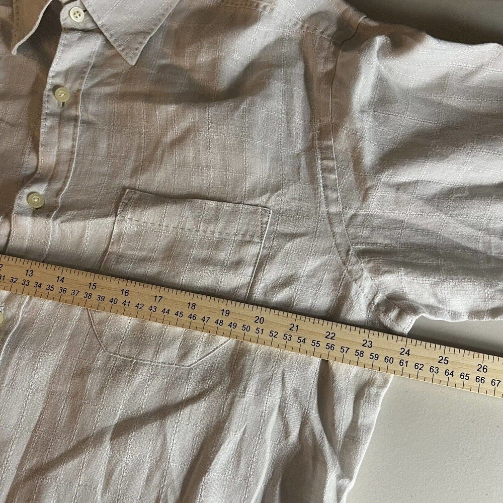 Tommy Bahama Shirt Men's Med Button Up Long Sleeve 100% Linen Gray Casual - Picture 5 of 6